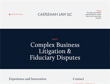 Tablet Screenshot of castlemanlaw.com